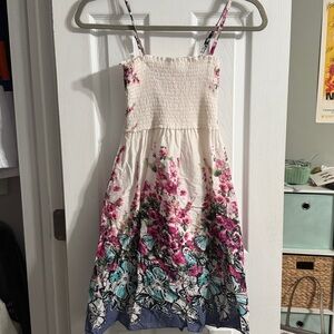 Miss Finch Floral Spaghetti Strap Dress
